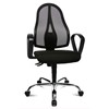 Chaise-de-bureau-ergonomique-Open-Point-OP15B-G20-tissu-noir-side-Topstar