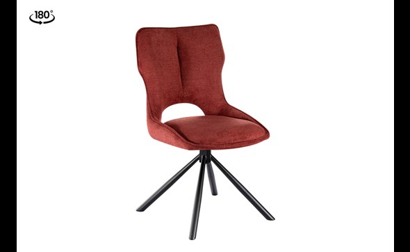 Chaise-pivotante-Mori-9230-5-tissu-rouge-01-Rousseau