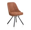 Chaise-poignee-Eefje-tissu-brun-kibo-cognac-pieds-metal-noir-29962COG-Habufa