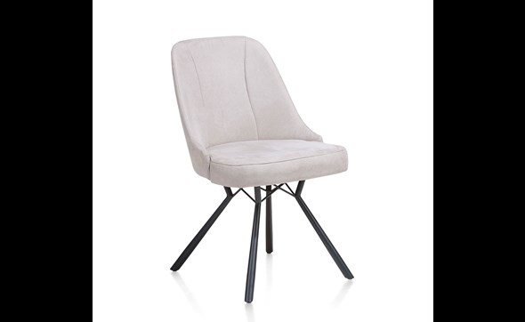 Chaise-poignee-Eefje-tissu-gris-clair-kibo-light-grijs-pieds-metal-noir-29962LGR-Habufa
