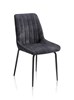 Chaise-poignee-Remon-tissu-noir-karese-anthracite-pieds-noir-36683ANT-Habufa