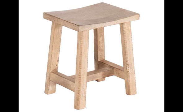 Chaise-tabouret-Amore-bois-massif-natural-Authentic-Orient