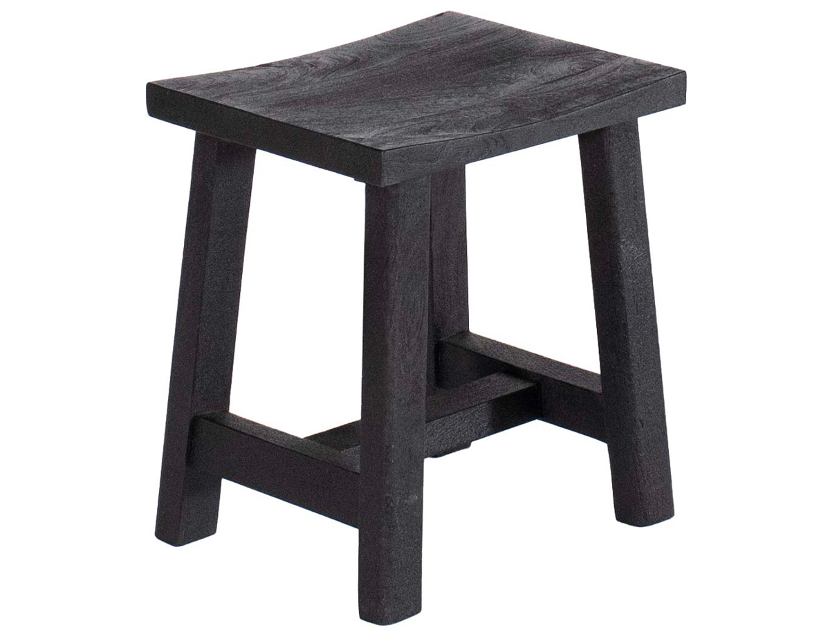 Chaise-tabouret-Amore-bois-massif-noir-Authentic-Orient