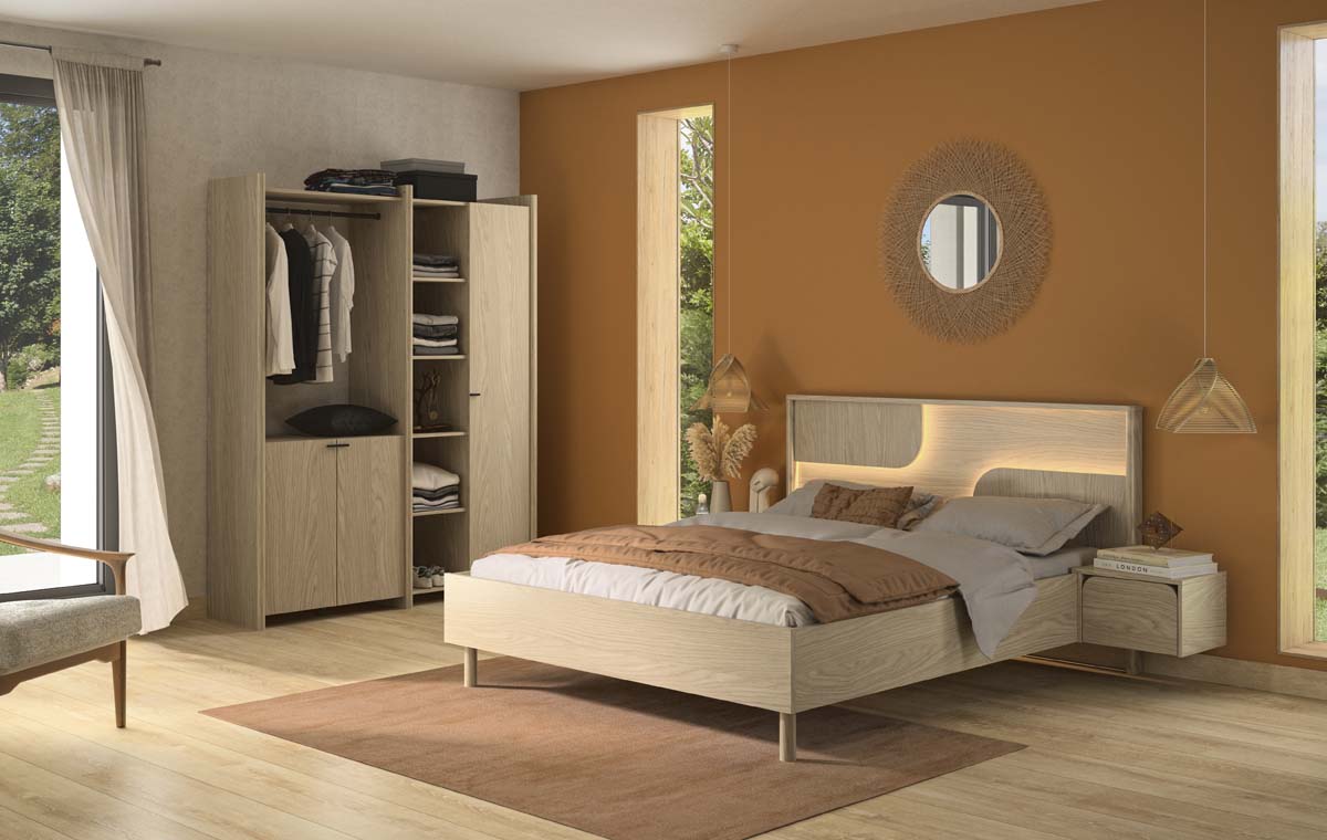 Chambre-Galys-chene-rookwood-lit-2-chevets-armoire-01-Gautier