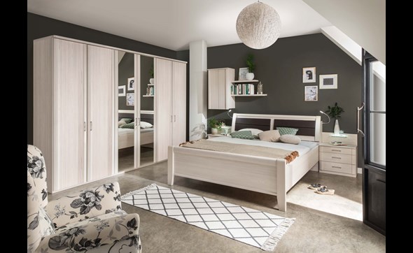 Chambre-a-coucher-Luxor4-armoire-6-portes-lit-chevets-Wiemann