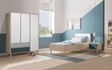 Chambre-a-coucher-jeune-Larvik-decor-chene-clair-blanc-bleu-armoire-153cm-lit-90x200cm-chevet-42cm-b