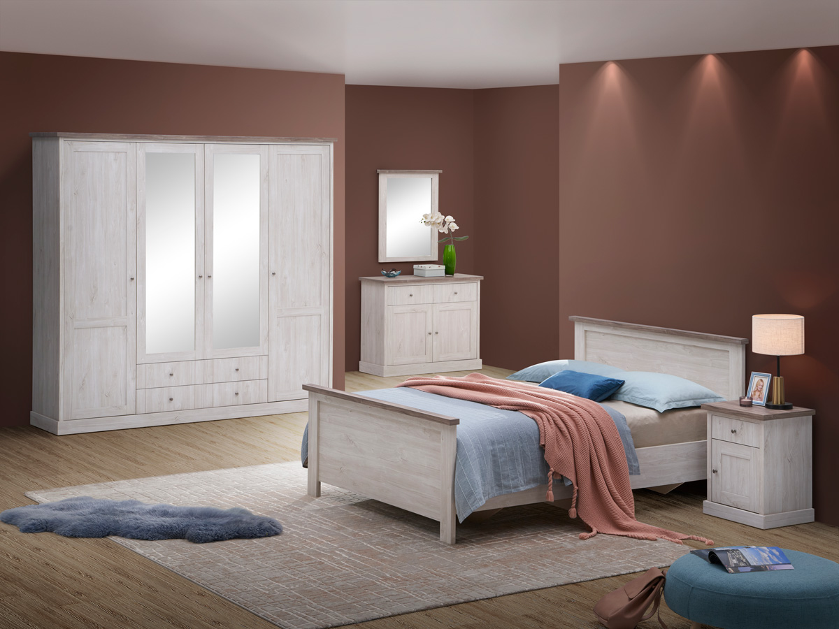 Chambre-armoire-4-portes-Eline-decor-bois-autum-white-oak-Oosterlynck