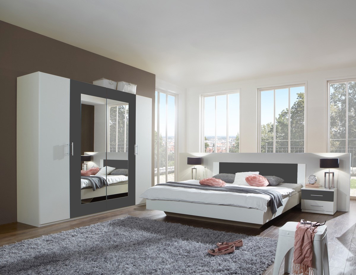 Chambre-armoire-4-portes-Nora-coloris-727-blanc-graphite-323-Wimex