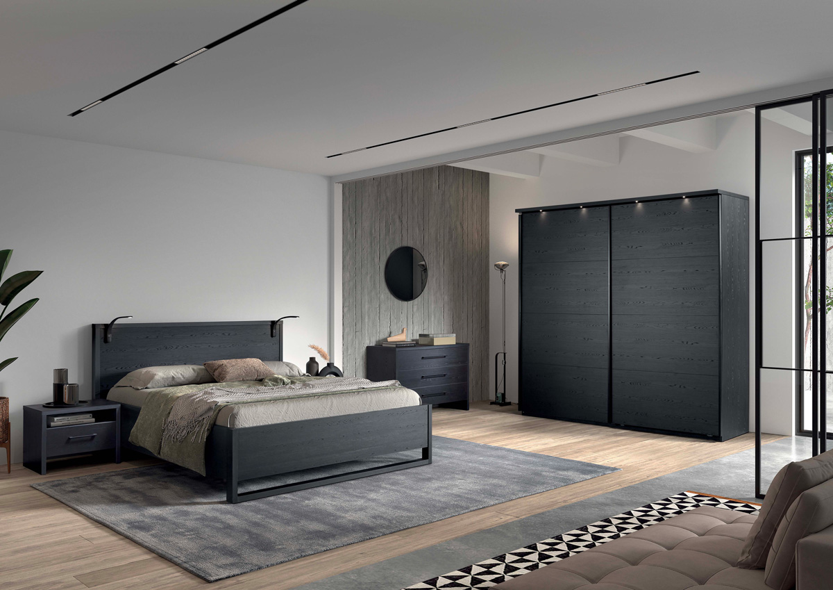 Chambre-armoires-portes-pleines-Rosie-decor-bois-nox-noir-110cm-GBO