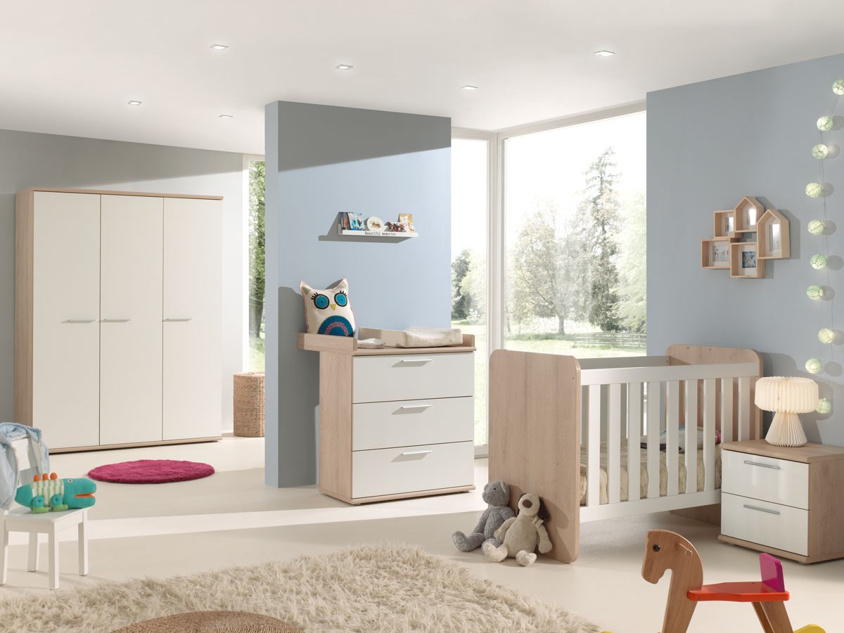 Chambre Bebe Delia Avec Armoire 2 Portes Meubles Crack