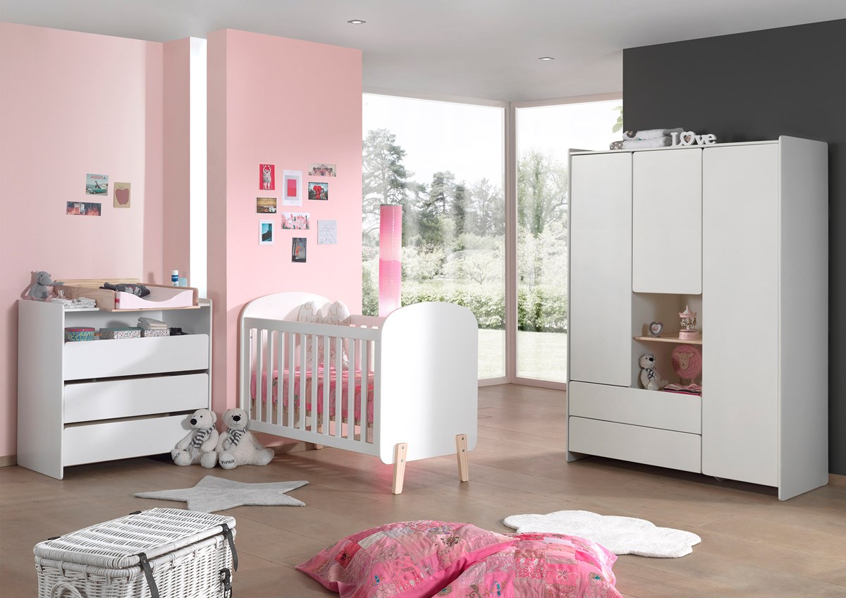 Chambre enfant Kiddy - blanc - Meubles Crack