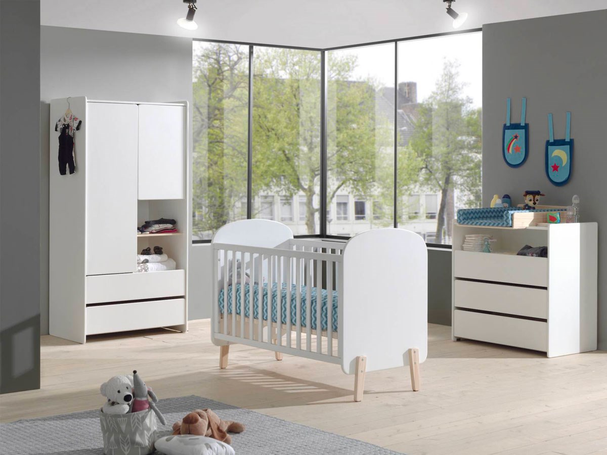 Chambre bébé Kiddy - avec armoire 2 portes