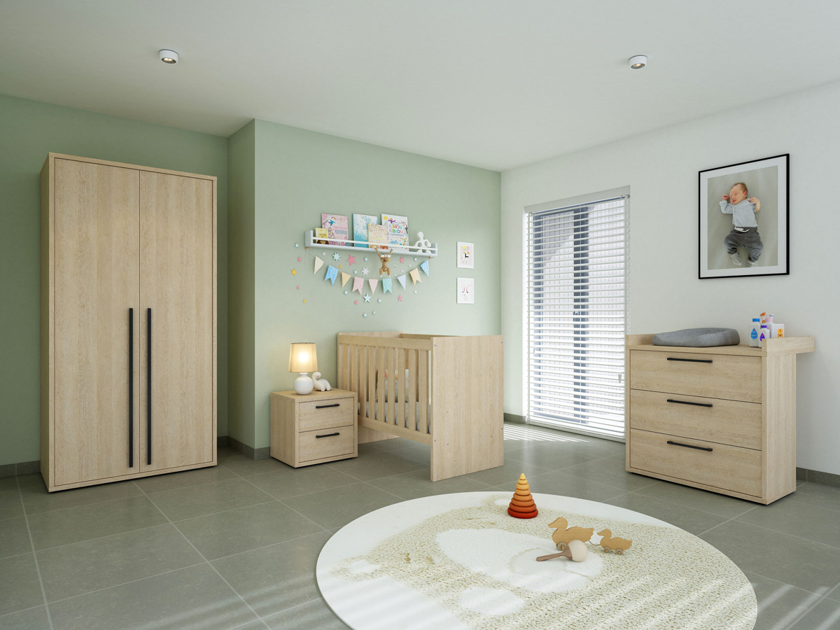 Chambre-bebe-Tessa-decor-bois-chene-sable-Neyt