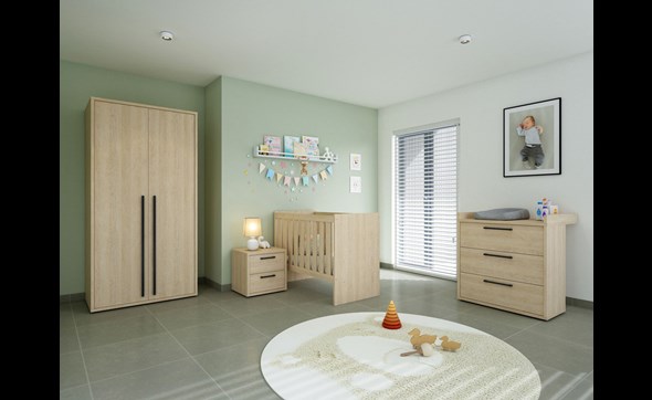 Chambre-bebe-Tessa-decor-bois-chene-sable-Neyt