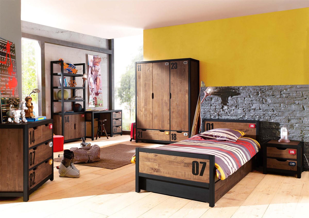 Chambre enfant Alex - avec armoire 148cm