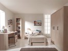 Chambre-enfant-Aline-armoire151cm-lit90cm-chevet50cm-bureau-decor-chene-clair-Vipack