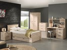 Chambre-enfant-Arthur-armoire100cm-lit90cm-chevet-decor-bois-chene-Neyt