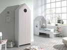 Chambre-enfant-Casami-lit-cabane90cm-bibliotheque58cm-MDF-laque-rose-CSCO7013-Vipack