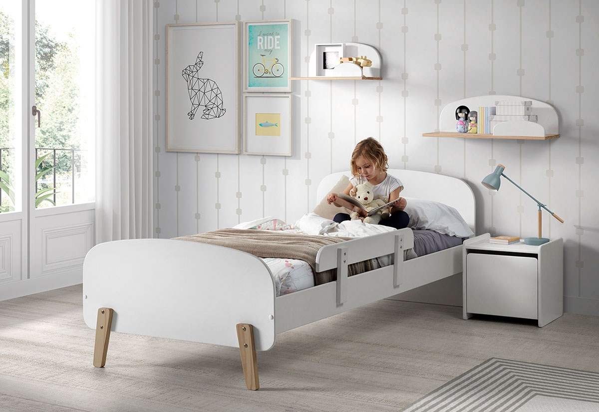 Chambre enfant Kiddy - blanc - Meubles Crack