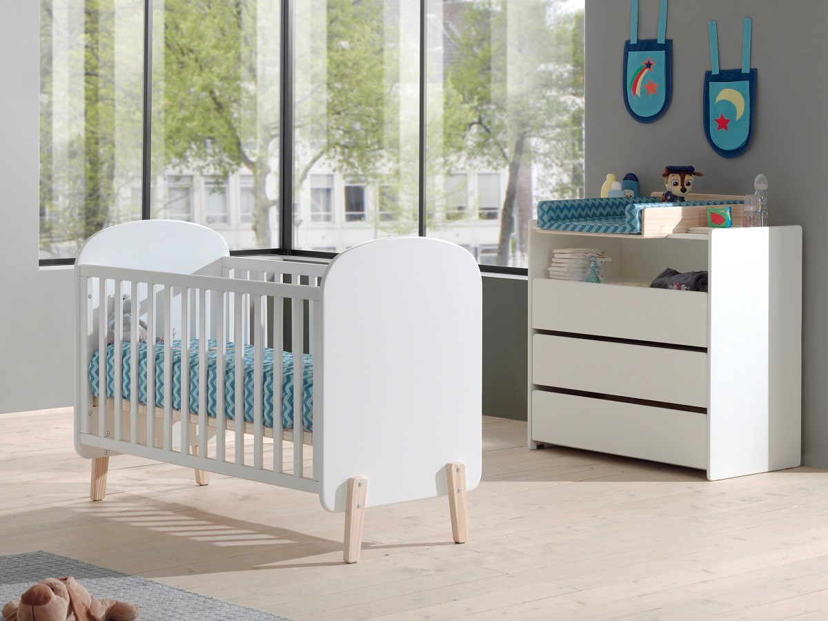 Chambre enfant Kiddy - blanc - Meubles Crack