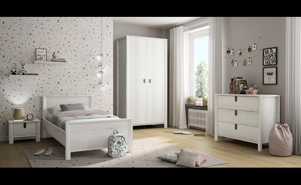 Chambre-enfant-Lugano-bois-helvezia-oak-lit-chevet-armoire2portes-commode-Gautier