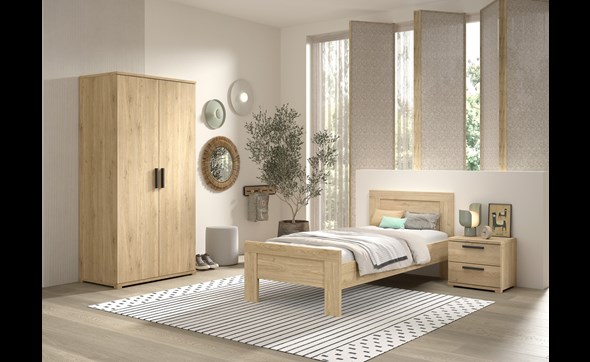 Chambre-enfant-Sam-bois-chene-armoire2portes-Vipack