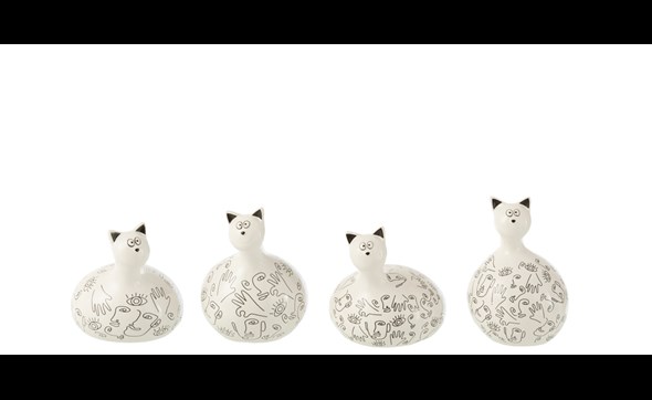 Chat-Visage-Ceramique-Blanc-Noir-Small-Assortiment-De-4-17580-Jolipa