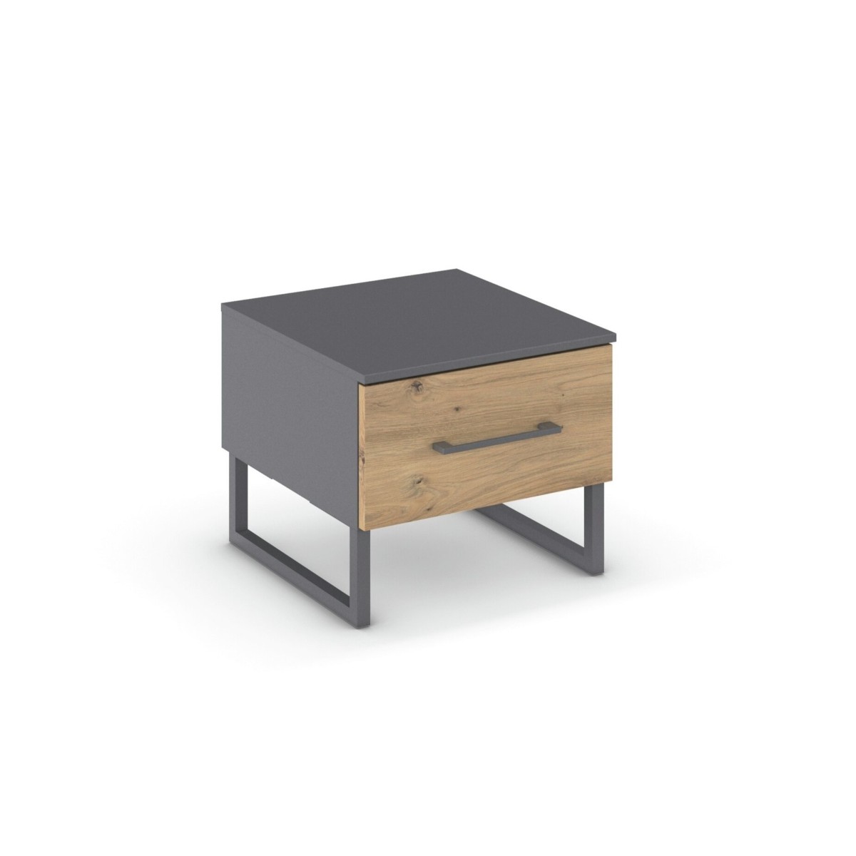 Chevet-1 tiroir-Butte-6B18-Artisan oak-Metallic grey-01-Rauch