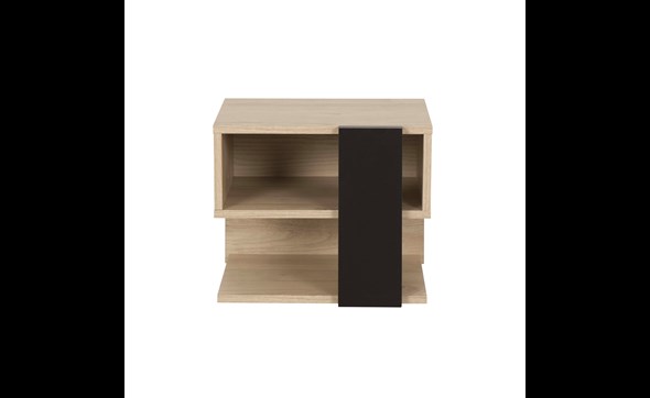 Chevet-1-niche-Duplex-decor-chataignier-naturel-noir-G72140-44cm-front-Gautier