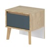 Chevet-1-tiroir-Larvik-decor-chene-clair-blanc-bleu-H0L.141-42cm-Gautier