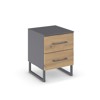 Chevet-2 tiroirs-Butte-6B27-Artisan oak-Metallic grey-01-Rauch