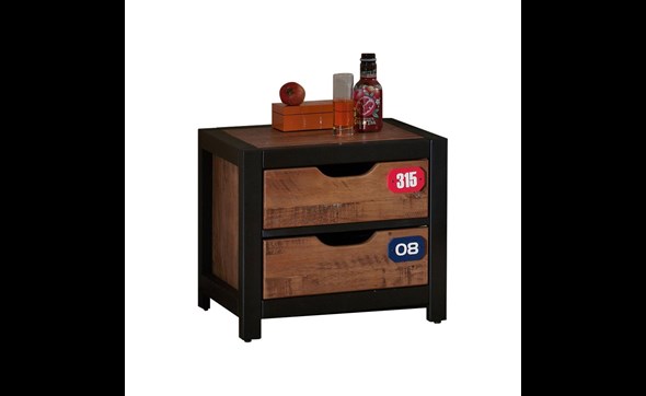 Chevet-2-tiroirs-Alex-bois-massif-MDF-50cm-Vipack