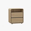 Chevet-2-tiroirs-Lago-decor-bois-sand-oak-Meubar
