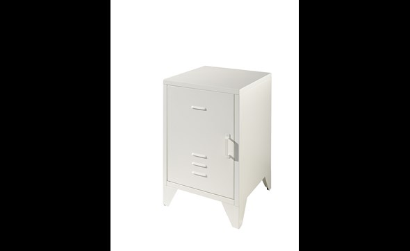 Chevet-Bronxx-metal-blanc-BRNA1114-Vipack
