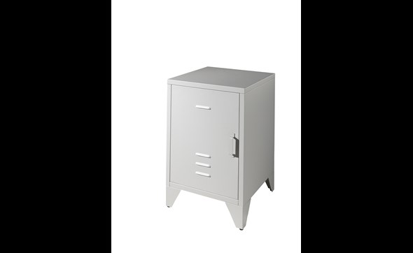 Chevet-Bronxx-metal-gris-BRNA1115-Vipack