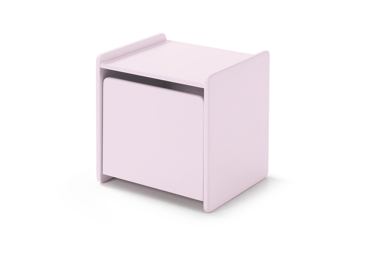 Chevet-Kiddy-MDF-laque-rose-40cm-Vipack