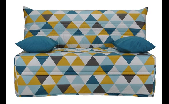 Clic-clac-Christiana-tissu-jaune-bleu-blanc-A615-A405-front-Gruhier