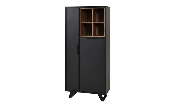 Colonne-Veneto-KB6L-melamine-elegant-black-old-teak-K717-01-Meubar