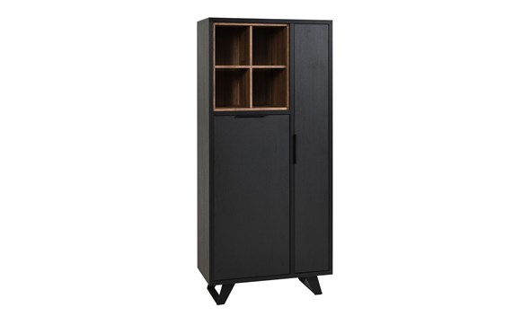 Colonne-Veneto-KB6R-melamine-elegant-black-old-teak-K717-01-Meubar