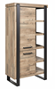 Colonne-bar-2-portes-5-niches-Udine-decor-parquet-naturel-noir-mat-K632-KB1L-102cm-TRUC-Evan