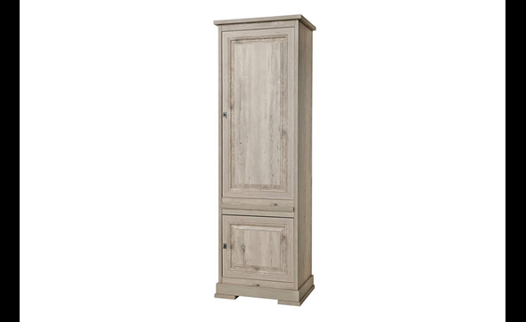 Colonne-bar-2-portes-Kent-decor-bois-chene-millenium-gris-clair-K540-KB6R-68cm-Meubar
