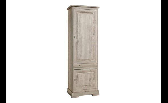 Colonne-bar-2-portes-Kent-decor-bois-chene-millenium-gris-clair-K540-KB6R-68cm-TRUC-Meubar