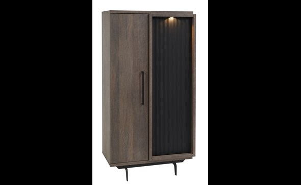 Colonne-bar-Trentino-88cm-KB6-golden-oak-matt-black-Meubar