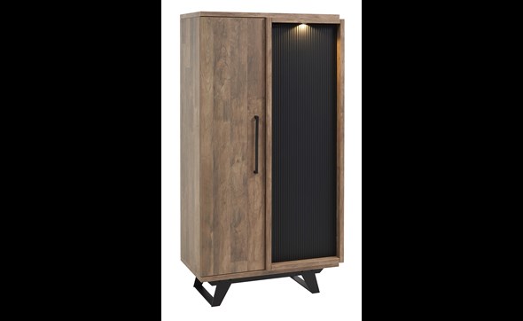 Colonne-bar-Trentino-88cm-KB6-old-teak-matt-black-Meubar