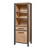 Colonne-bibliotheque-Lovina-decor-bois-teak-noir-mat-K661-KB2R-KB7R-69cm-Meubar