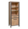 Colonne-bibliotheque-Lovina-decor-bois-teak-noir-mat-K661-KB2R-KB7R-69cm-side-Meubar