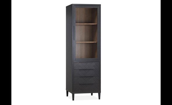 Colonne-vitrine-1-porte-4-tiroirs-Gamma-lamulux-old-piano-teak-67cm-Maxfurn