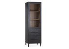 Colonne-vitrine-1-porte-4-tiroirs-Gamma-lamulux-old-piano-teak-67cm-Maxfurn