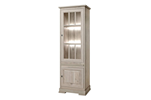 Colonne-vitrine-2-portes-Kent-decor-bois-chene-millenium-gris-clair-K540-KV6R-68cm-Meubar