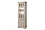 Colonne-vitrine-2-portes-Kent-decor-bois-chene-millenium-gris-clair-K540-KV6R-68cm-Meubar